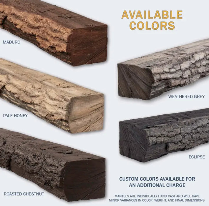 Lexington Half-Round Sleeper Series Fireplace Non-Combustible Mantel Lexington Hearth Dreamwood Living