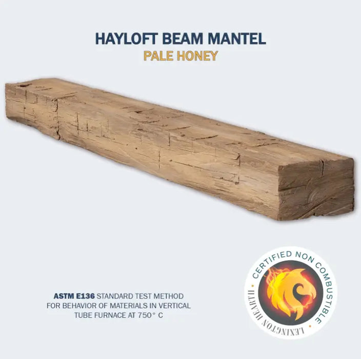 Lexington Hayloft Beam Series Fireplace Non-Combustible Mantel Lexington Hearth Dreamwood Living