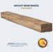 Lexington Hayloft Beam Series Fireplace Non-Combustible Mantel Lexington Hearth Dreamwood Living