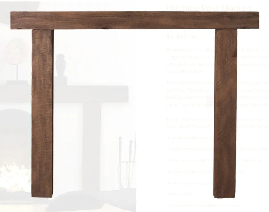 Lexington Hitching Post Maduro Non-Combustible Mantel Surround Lexington Hearth Dreamwood Living