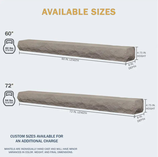 Lexington Rockface Series Fireplace Non-Combustible Mantel Lexington Hearth Dreamwood Living