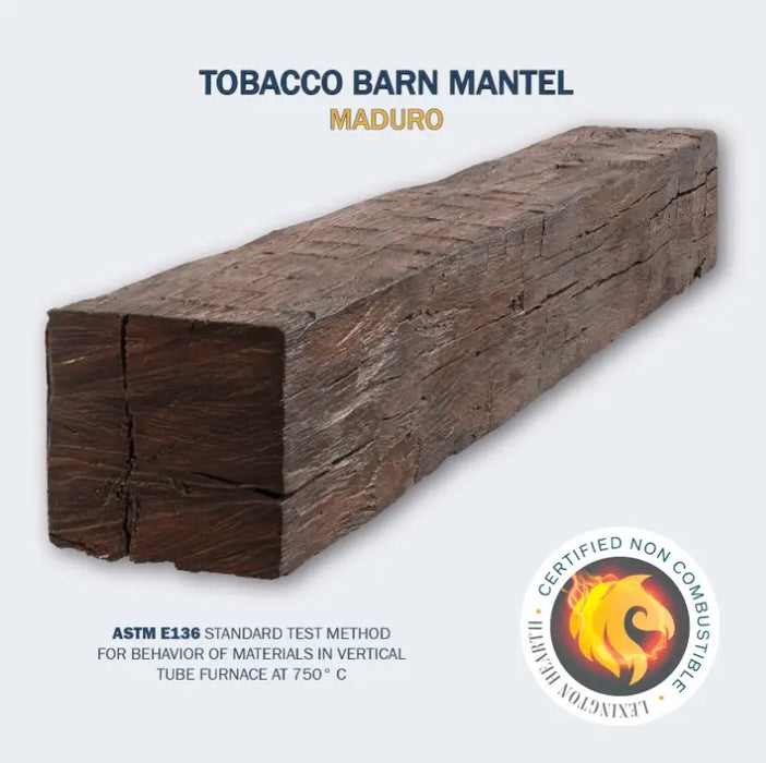 Lexington Tobacco Barn Series Fireplace Non-Combustible Mantel Lexington Hearth Dreamwood Living