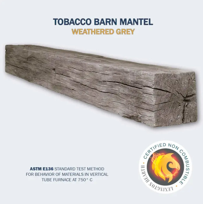 Lexington Tobacco Barn Series Fireplace Non-Combustible Mantel Lexington Hearth Dreamwood Living