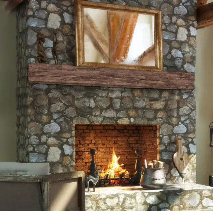 Lexington Tobacco Barn Series Fireplace Non-Combustible Mantel Lexington Hearth Dreamwood Living