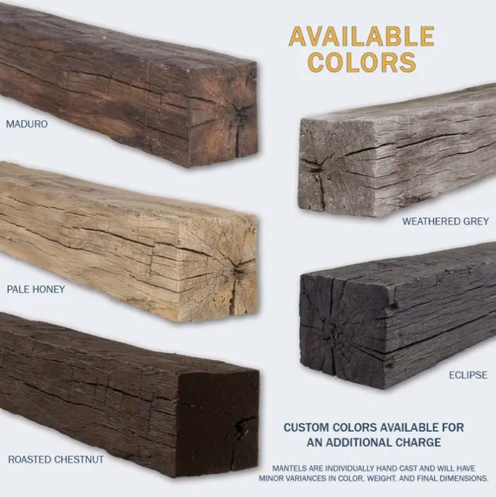 Lexington Tobacco Barn Series Fireplace Non-Combustible Mantel Lexington Hearth Dreamwood Living