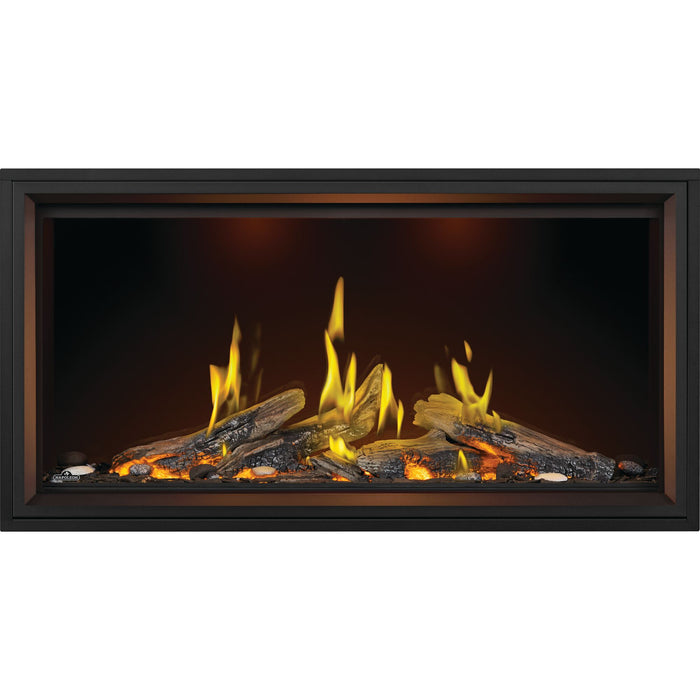 Napoleon 62" Tall Linear Vector Direct Vent Gas Fireplace with Luminous Logs