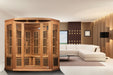 Maxxus 3 Person Corner Low EMF FAR Infrared Sauna - Canadian Red Cedar - view 6