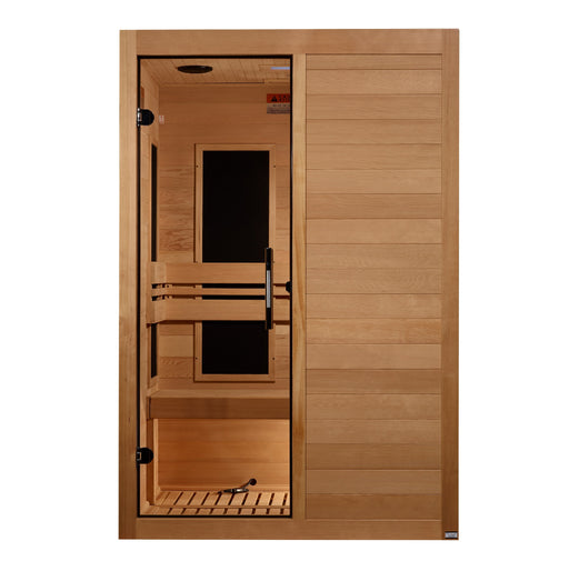 Maxxus S-Line Elite 2 Person Ultra Low EMF FAR Infrared Sauna - Canadian Hemlock - view 2