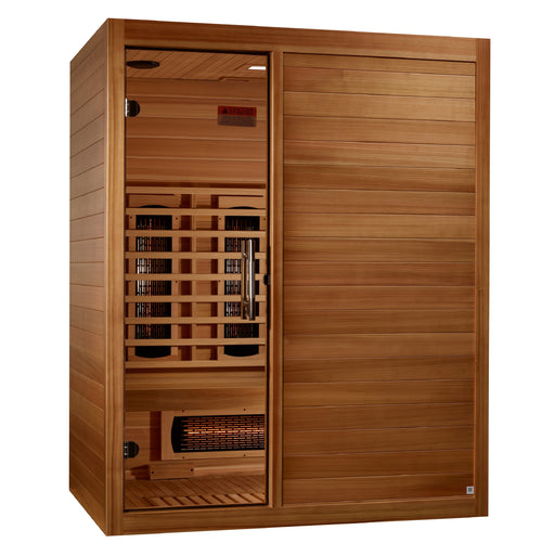 Maxxus Amparo 3 Person Full Spectrum Near Zero EMF Infrared Sauna - Pacific Cedar