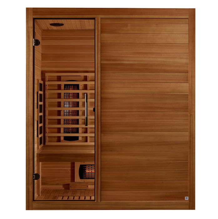 Maxxus Amparo 3 Person Full Spectrum Near Zero EMF Infrared Sauna - Pacific Cedar - view 2