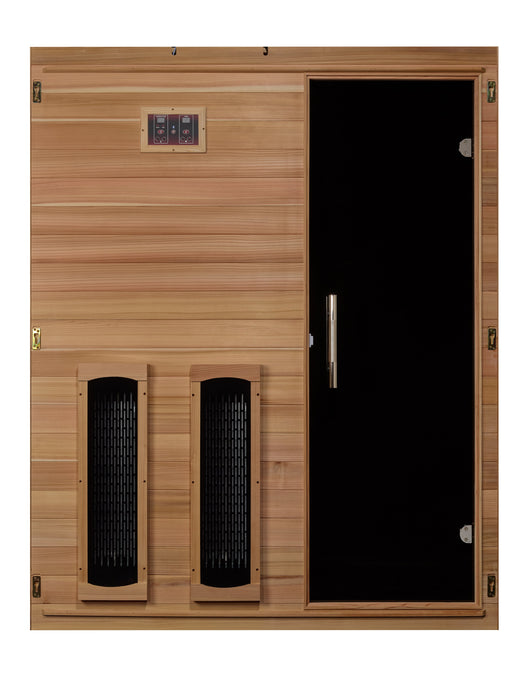 Maxxus Amparo 3 Person Full Spectrum Near Zero EMF Infrared Sauna - Pacific Cedar - view 5