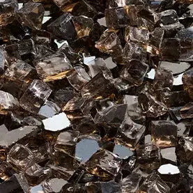 Majestic 10 Lbs. Smoked Embers Crushed Glass Media for Meridian Modern Series Fireplaces Majestic