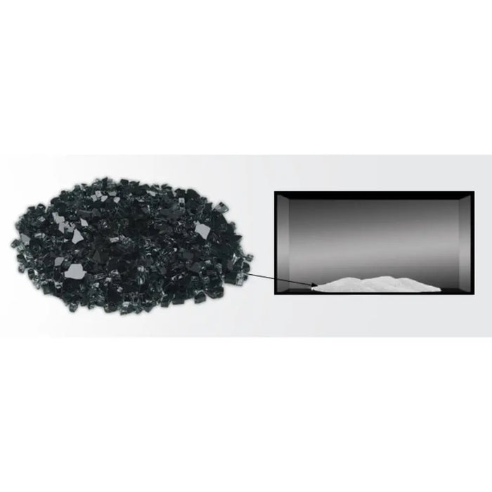 Majestic 12 Lbs. Onyx Crushed Fire Glass Media Majestic