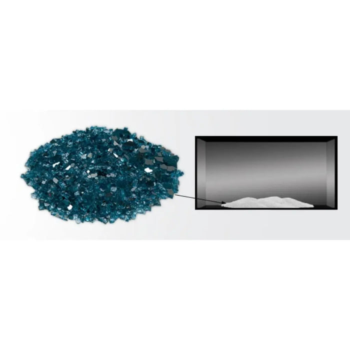 Majestic 12 Lbs. Sapphire Crushed Fire Glass Media Majestic