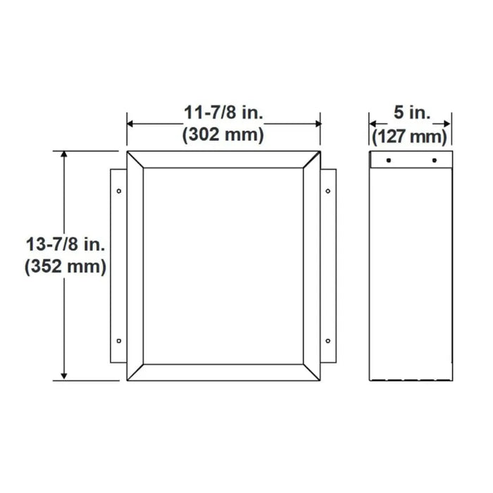 Majestic 12"x14" DVP-BEK2 10-Pack Brick Extension Kit Majestic