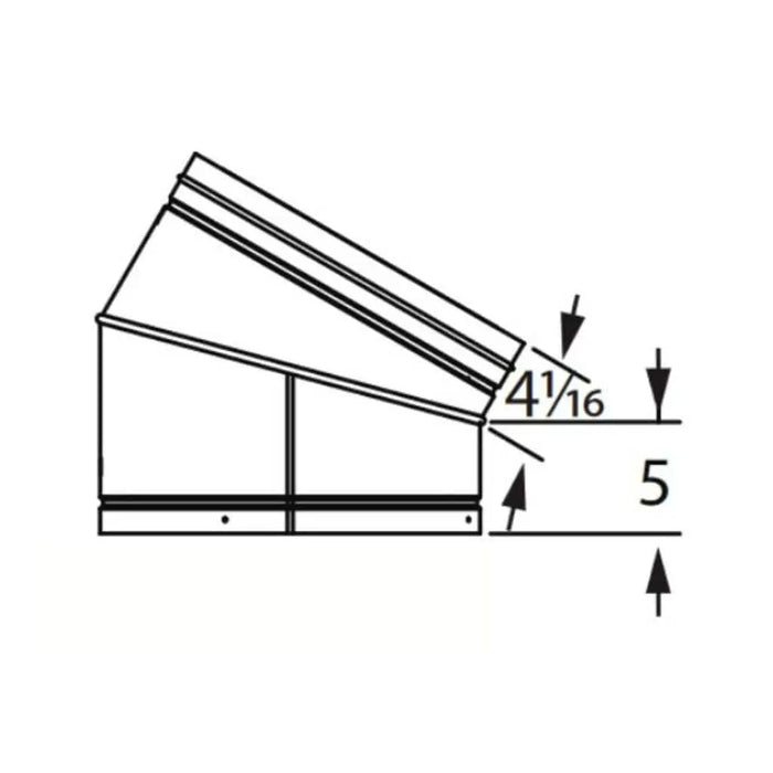 Majestic 14" Dura Vent DuraChimney ll 14DCA-E30 30 Degree Elbow Majestic