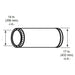 Majestic 14" Dura Vent DuraChimney ll Chimney Pipe Section Majestic