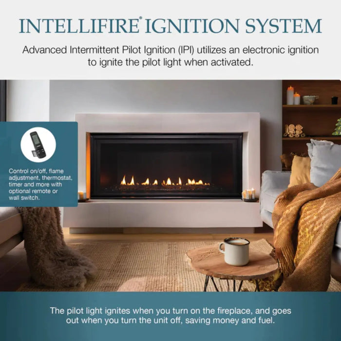 Majestic 36" Direct Vent Linear Contemporary Gas Fireplace with IntelliFire Ignition System