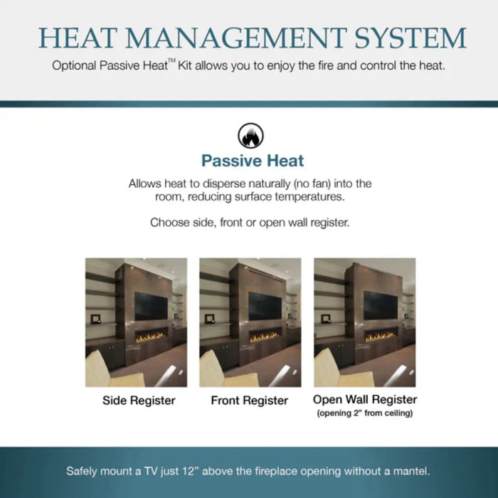 Majestic 36" Direct Vent Linear Contemporary Gas Fireplace with IntelliFire Ignition System