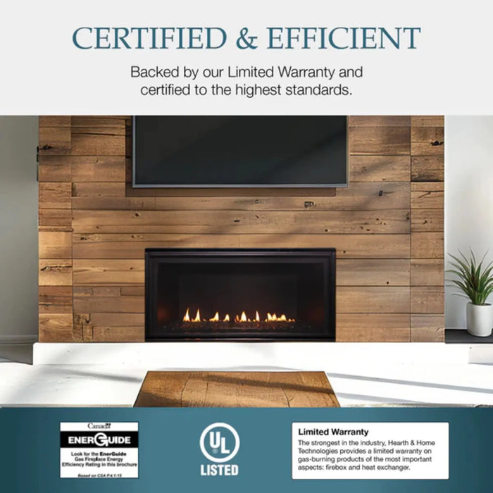 Majestic 36" Direct Vent Linear Contemporary Gas Fireplace with IntelliFire Ignition System