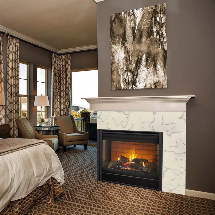 Majestic 36" Right/Left Corner Traditional Direct Vent Gas Fireplace