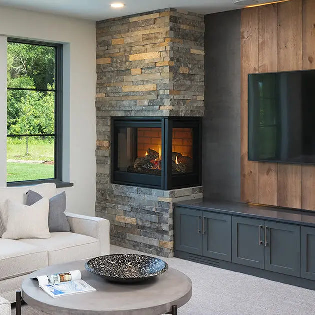 Majestic 36" Right/Left Corner Traditional Direct Vent Gas Fireplace