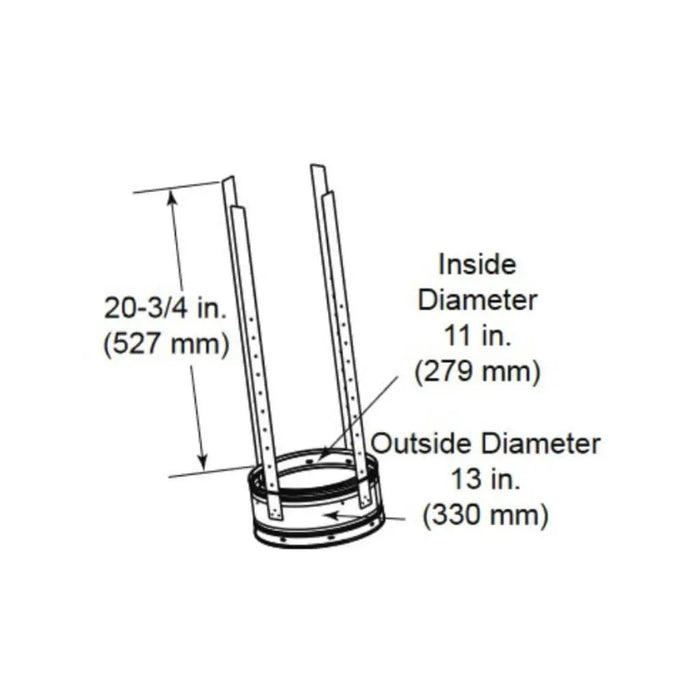 Majestic 6" SL11 Chimney Stabilizer for SL1100 Series Pipe Majestic