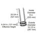 Majestic 6" SL3 Flue Support Section for SL300 Series Pipe Majestic