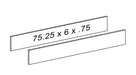 Majestic 75.25" x 6" Driftwood Marble Linear Header and Riser Majestic