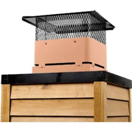 Majestic 8" TCT375 Terra Cotta Vertical Termination Cap for SL300 Series Pipe Majestic