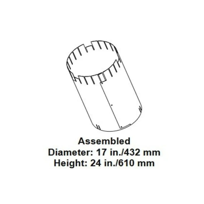 Majestic AS10 Straight Flue Attic Insulation Shield for SL1100 and SL400 Series Pipe Majestic