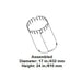 Majestic AS10 Straight Flue Attic Insulation Shield for SL1100 and SL400 Series Pipe Majestic