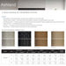 Majestic ASH50-B Ashland 50" Open Wood Burning Fireplace - brochure page with features, interior panel options and dimensions table