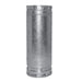 DuraVent B-Vent 10" Large Diameter Round Rigid Pipe - galvanized round pipe section
