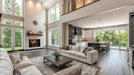 Majestic Biltmore open wood burning fireplace in a room with brown traditional brick