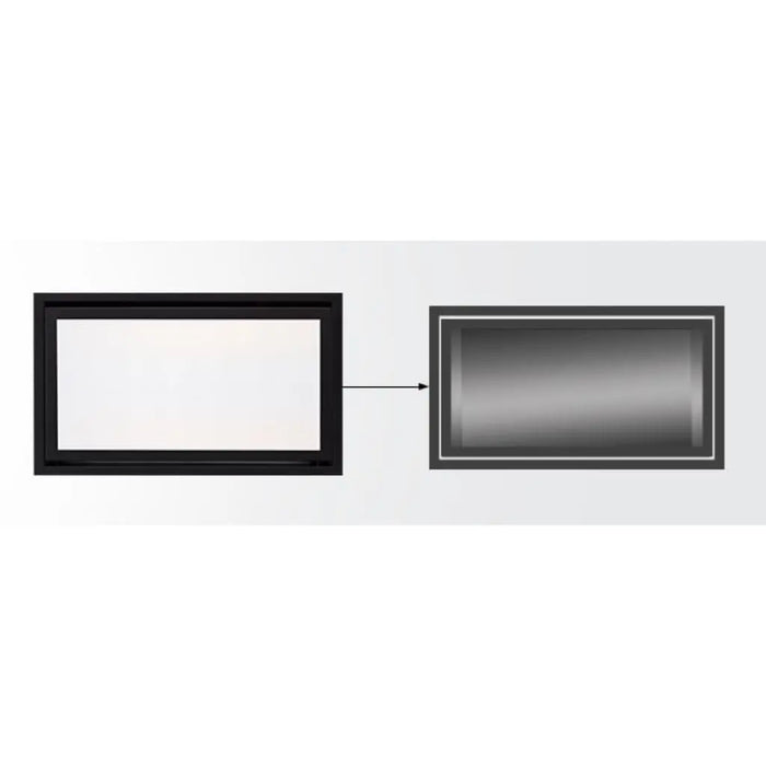 Majestic Black Clean Face Trim for 36" Echelon II See-Through Fireplace Majestic