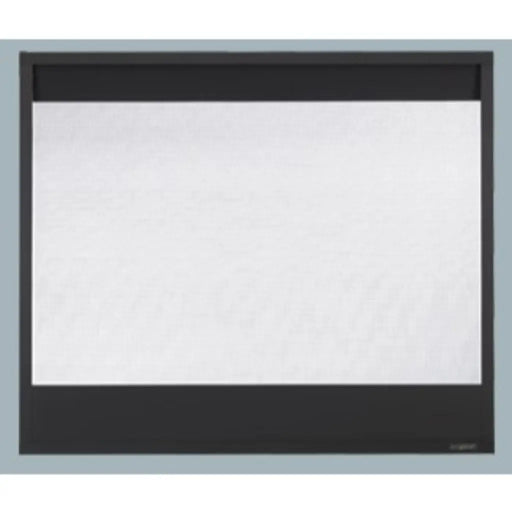 Majestic Black Decorative Mesh Screen Front for Meridian Series, Pearl II See-Through & Quartz Platinum Fireplaces Majestic