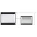 Majestic Black Decorative Mesh Screen Front for Meridian Series, Pearl II See-Through & Quartz Platinum Fireplaces Majestic
