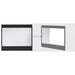 Majestic Black Decorative Mesh Screen Front for Meridian Series, Pearl II See-Through & Quartz Platinum Fireplaces Majestic