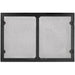 Majestic Black Grand Vista Cabinet Style Mesh Doors for Biltmore Wood Burning Fireplace Majestic