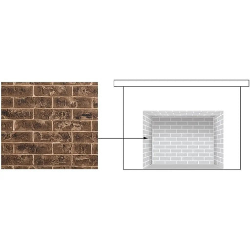 Majestic Brick Interior Panels for Marquis II Direct Vent Fireplace Majestic
