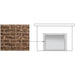 Majestic Brick Interior Panels for Marquis II See-Through Direct Vent Fireplace Majestic