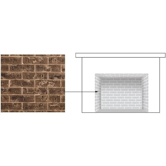 Majestic Brick Interior Panels for Quartz Series Fireplaces Majestic