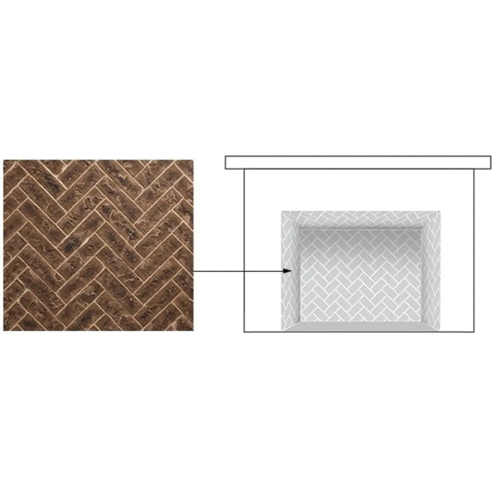 Majestic Brick Interior Panels for Quartz Series Fireplaces Majestic