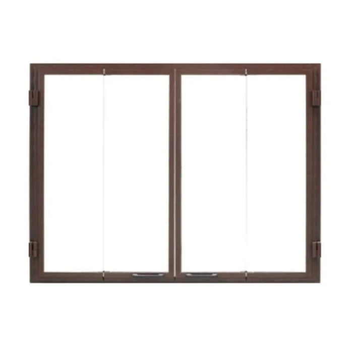 Majestic Bronze Outdoor Glass Bi-Fold Door for Castlewood 42" Wood Burning Fireplace Majestic