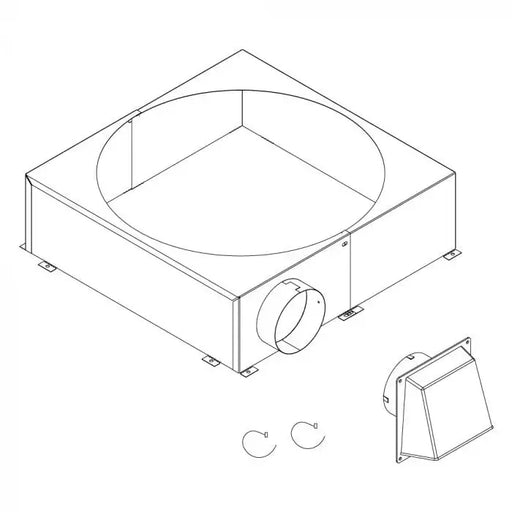 Majestic CAK5A Chimney Air Kit for SL1100 and SL400 Series Pipe Majestic