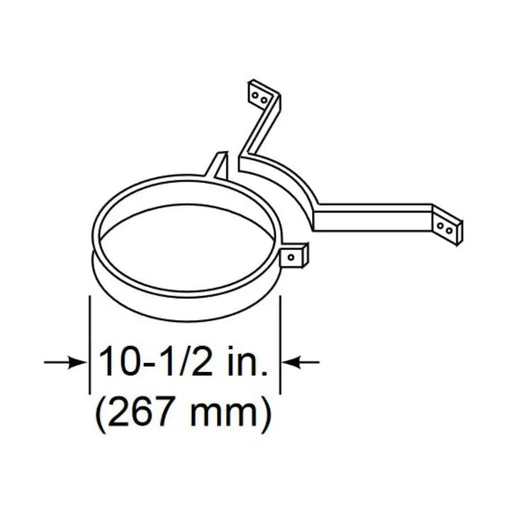 Majestic CB876 3-Pack Chimney Bracket for SL300 Series Pipe Majestic