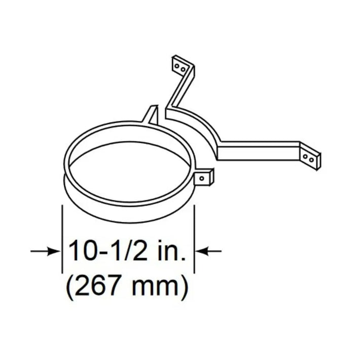 Majestic CB876 3-Pack Chimney Bracket for SL300 Series Pipe Majestic