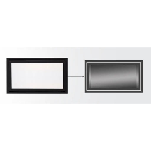 Majestic CFT-48-BK-C Black Clean Face Trim Front for Echelon II 48" Gas Fireplace Majestic