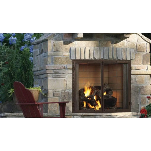 Majestic Castlewood 42" Traditional Outdoor Wood Burning Fireplace Majestic